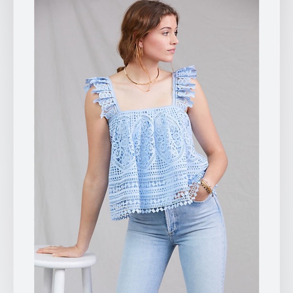 Anthropologie Tops - Anthropologie Eri + Ali Lace Cropped Top - Small